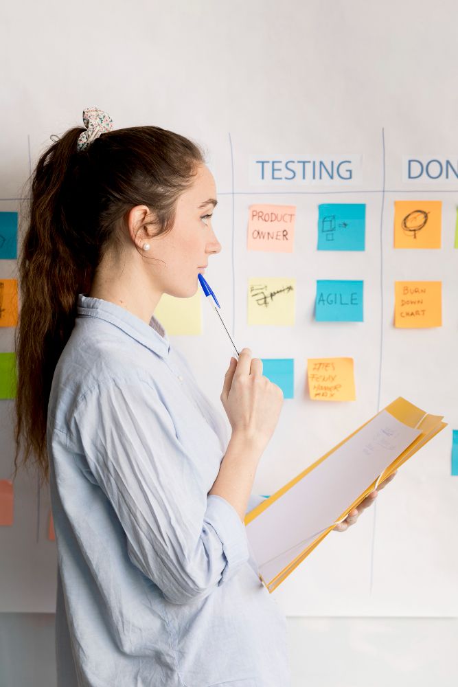 Participant during a usability testing session